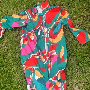 Vintage 1970 dress beautiful distinctive type dress